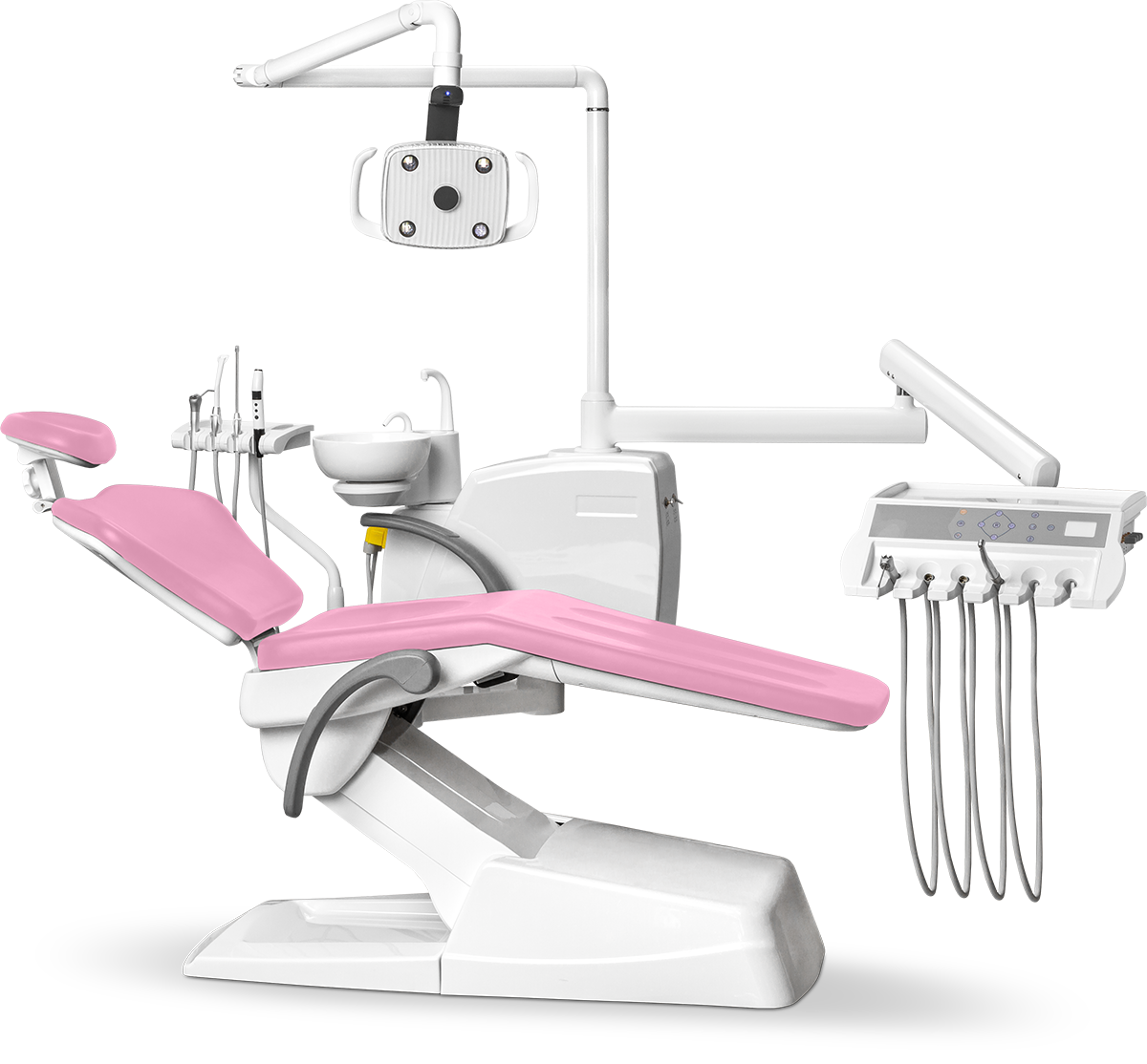 Стоматологическая установка Mercury 330 стандарт нижняя подача, Розовая
